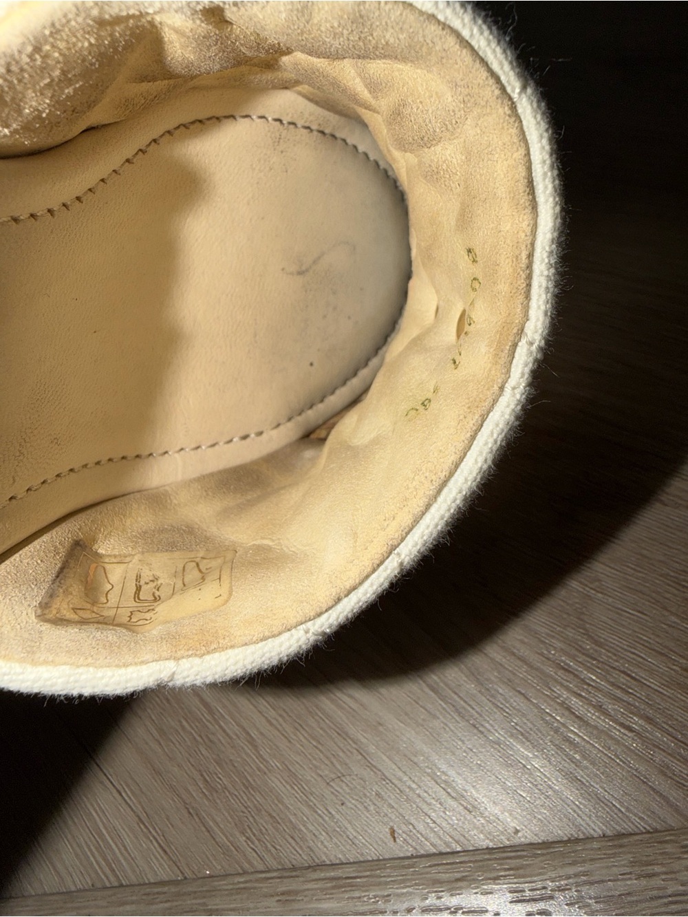 CHANEL Cream Quilted Espadrille Wedge Slide with Gold CC - Picture 10 of 16